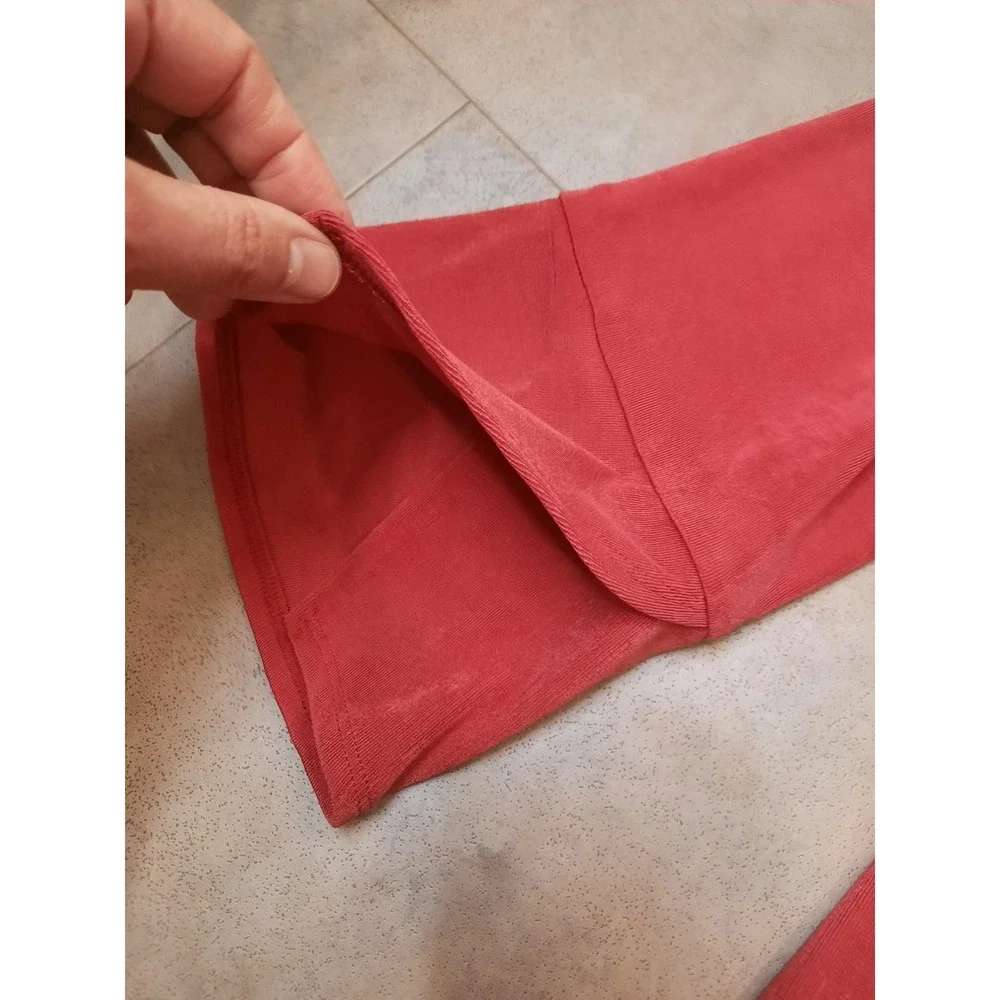 New Chicos Travelers Split Sleeve Jacket Ruby Red Size 2 Open Cardigan Casual... - Picture 7 of 10